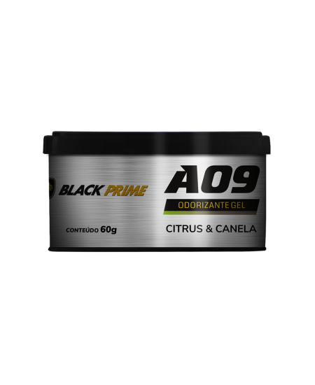 ODORIZANTE GEL A09 CITRUS & CANELA BLACK PRIME 60G CX24UN
