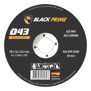 Disco de Corte D43 Black Prime 115 X 1,0 X 22,2