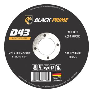 Disco de Corte D43 Black Prime 228 X 1,9 X 22,2