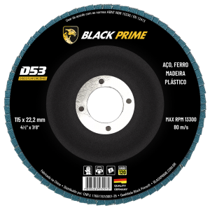 DISCO FLAP D53 BLACK PRIME ZIRCONIO 4.1/2 GR120