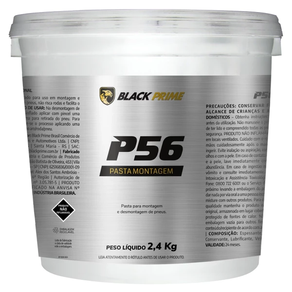 Pasta de  Montagem Pneu P56 Black Prime 2,4 Kg