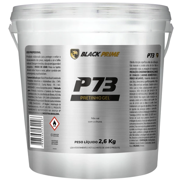Pneu Pretinho Gel P73 Black Prime 2,6Kg