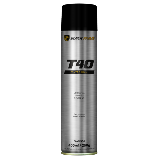 Tinta Alta temperatura T60 Preto Fosco Black Prime 400ml